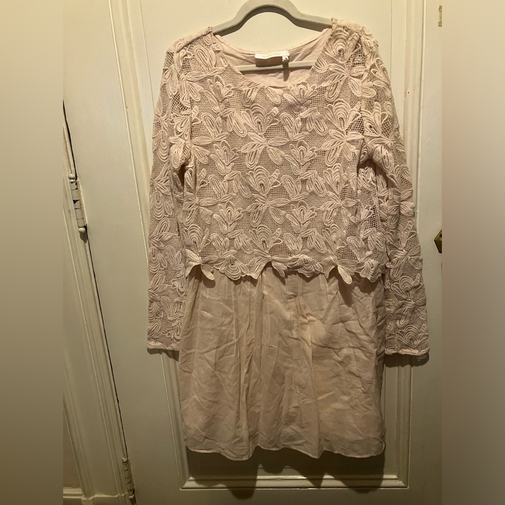 See by Chloe Pink Lace dress -SZ 10